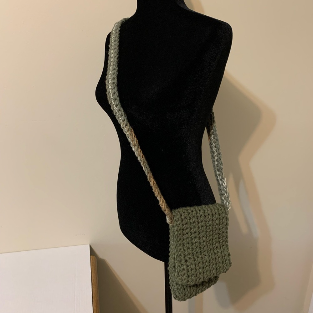 Phone Crossbody Bag Handmade Crochet